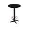Holland Bar Stool Co 42" 211 Black Table, 24" dia. Top, Foot Ring 211-2242BW24RFTRG - alternate 1